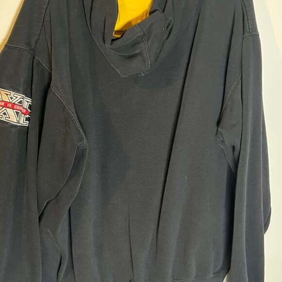 Blue 84 -Men's Long Sleeve West Virginia WV Big 12 Conference Pullover Hoody - Picture 3 of 3